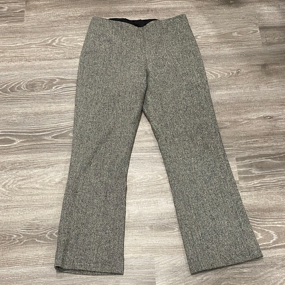 Theory Black and White Tweed Pants